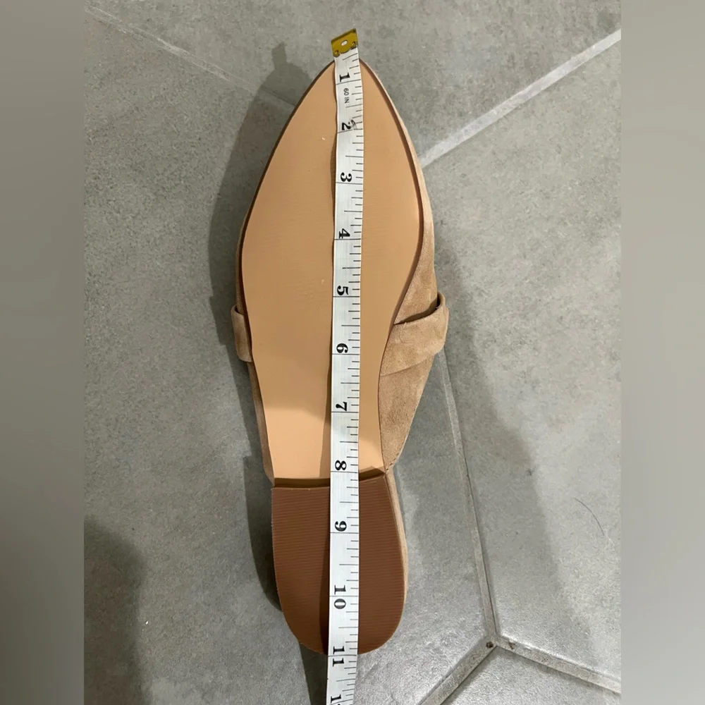 Steve Madden tan pointed toe chain flats - Picture 9 of 11